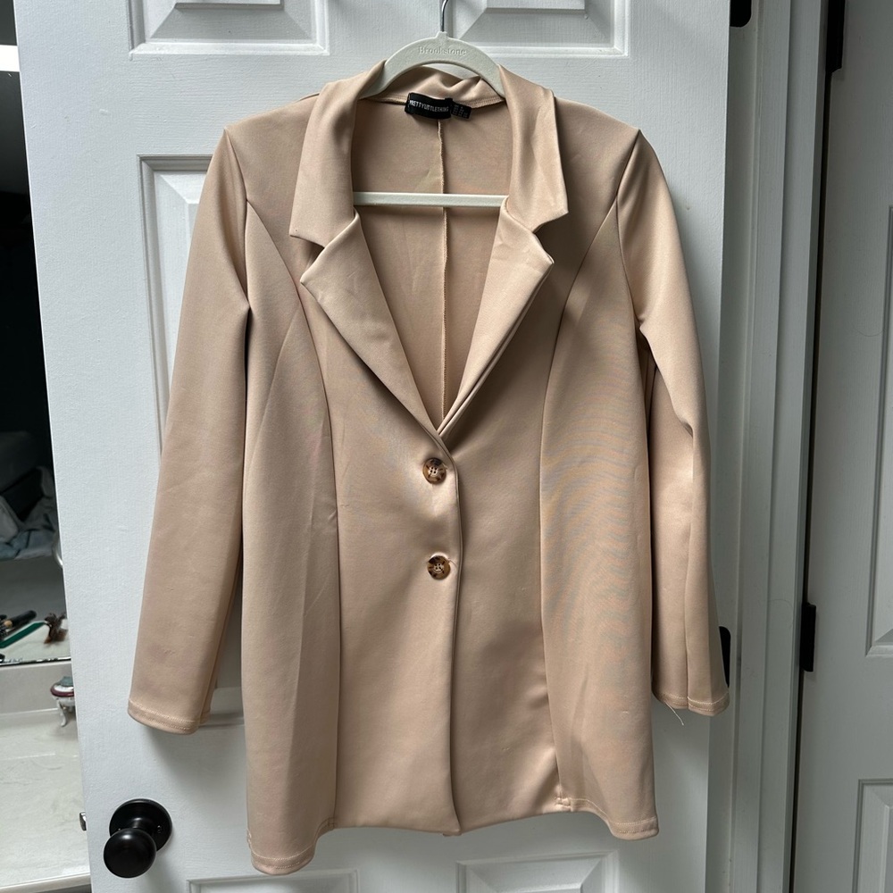 Tan PrettyLittleThing Blazer Size 00